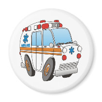 Ambulance Refrigerator Magnets