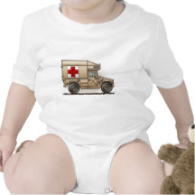 Ambulance Military Hummer Medic Baby Bodysuit