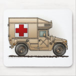 Ambulance Military Hummer Medic Mouse Pads
