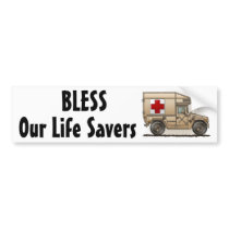 "Ambulance Military Hummer, Our Life Save... Bumpe bumper stickers by art1st "Ambulance Military Hummer, Our Life Save... Bumpe bumper stickers