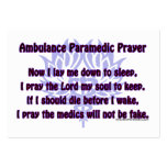 Ambulance Paramedic Prayer Business Card