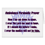 Ambulance Paramedic Prayer Greeting Card