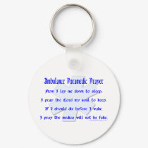 Ambulance Paramedic Prayer keychains
