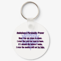 Ambulance Paramedic Prayer keychains