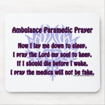 Ambulance Paramedic Prayer mousepads