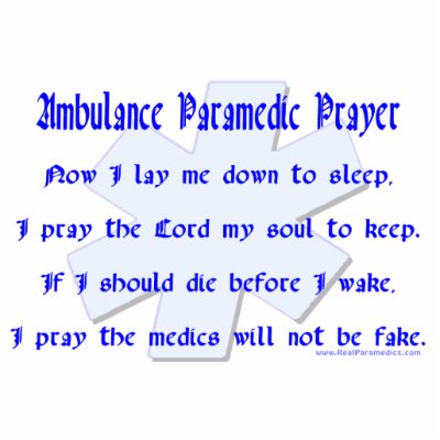 Ambulance Paramedic Prayer Photo sculpture by RealSlogans