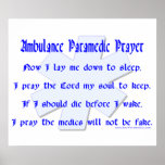 Ambulance Paramedic Prayer Posters