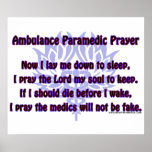 Ambulance Paramedic Prayer Print