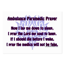 Ambulance Paramedic Prayer business cards by RealSlogans Ambulance Paramedic Prayer business cards