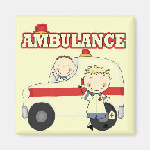 Ambulance T-shirts and Gifts Fridge Magnets