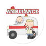 Ambulance T-shirts and Gifts Round Sticker
