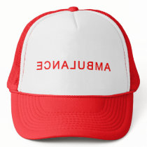 Ambulance Text Backwards EMT Paramedic Hat hats