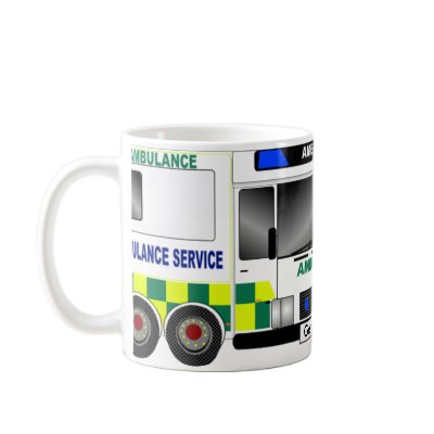 Ambulance UK Coffee Mug by Eddys_Mad_Mugs
