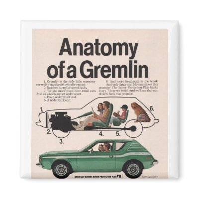 AMC Gremlin Magnet by adsgirl