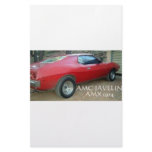 AMC JAVELIN AMX 1974 PERSONALIZED STATIONERY