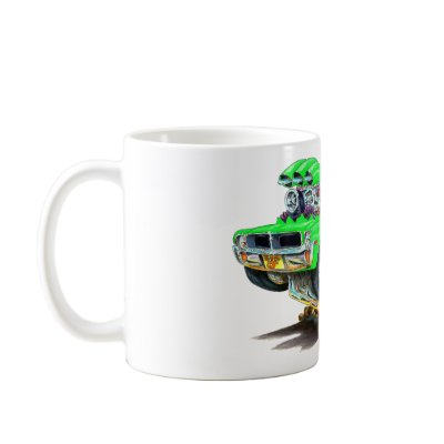 AMC Javelin Sublime Green Car Coffee Mugs by maddmaxart