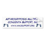AMCSI Arthrogryposis bumpersticker blue