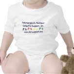 AMCSI blue letter onsie t-shirts