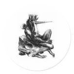 Amdusias-Demon Round Sticker