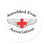 AMEA Logo flat version Round Stickers