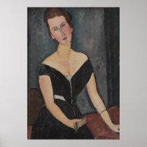 Amedeo Modigliani - Mrs. G. van Muyden 1916-1917 Posters