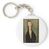 Amedeo Modigliani - Portait Lunia Czechowska 1918 Keychain