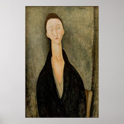 Amedeo Modigliani - Portait Lunia Czechowska 1918 Poster by inquester