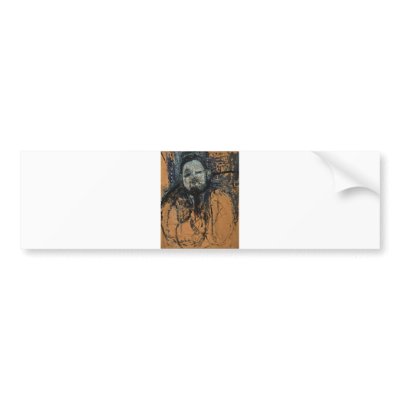 Amedeo Modigliani - Portrait of Diego Rivera 1916 Bumper Stickers by inquester