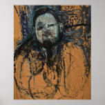 Amedeo Modigliani - Portrait of Diego Rivera 1916 Poster