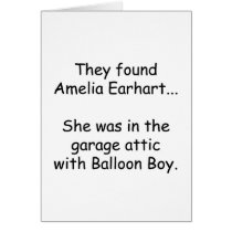 Amelia Earhart & Balloon Boy Cards