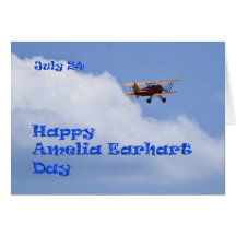 Amelia Earhart Day Card July 24