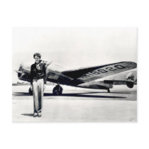 Amelia Earhart Post Card