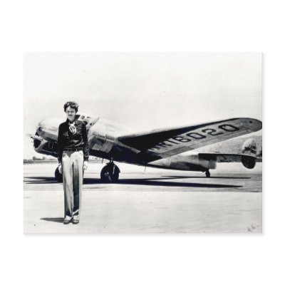 Amelia Earhart Post Card by aapshop