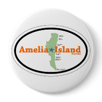 Amelia Island. Pinback Buttons