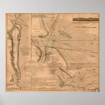 Amelia Island, Florida 1770 map Posters