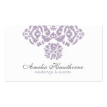 Amelia Lavender and Gray Elegant Business Card business cards