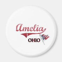 Amelia Ohio City Classic Refrigerator Magnets