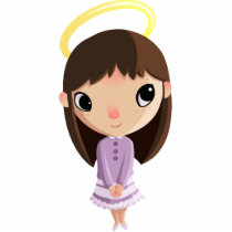 Amelia the Angel Photosculpture Keychain by ButtermilkBiscuits Amelia the Angel Photosculpture Keychain
