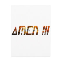 Amen Effet Braise Post Card