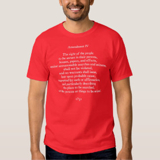 4th amendment t shirt