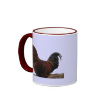 Ameraucana Rooster mugs by lalagniappe Ameraucana Rooster mugs