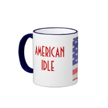 AMERCAN IDLE MUG w/U.S. Flag