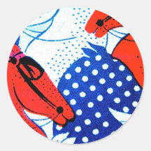 Amercian Equestrian Horse Round Stickers