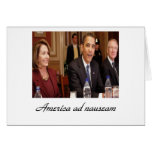 america ad nauseam 1 greeting cards