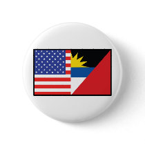 America Antiqua Barbuda Pinback Buttons