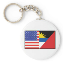 America Antiqua Barbuda Keychain