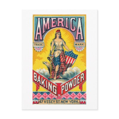 America Baking Powder Post Cards by redwhiteandblue