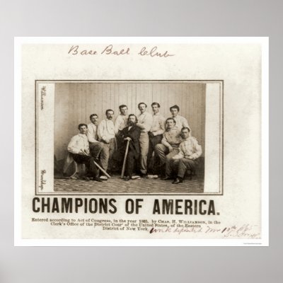 America Baseball Champions 1865 Posters by lc_baseball