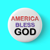 America Bless God buttons