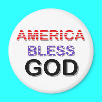 America Bless God magnets